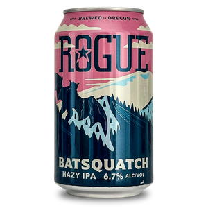 beers of america. Rogue, Batsquatch, 6.7% ABV. Hazy IPA. 355ml Craft ale beer can