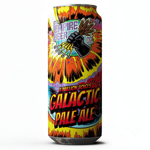 Craft Beer can with a futuristic design,  star wars inspired design