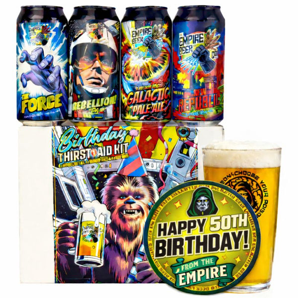 Happy 50th Birthday 'Thirst Aid Gift Pack'