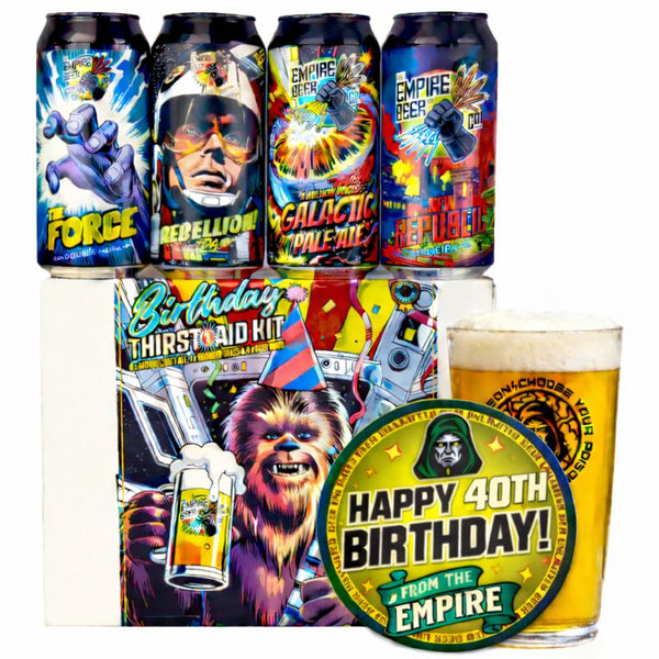 Happy 40th Birthday 'Thirst Aid Gift Pack'