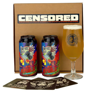 Empire beer co, gift pack 2 x440m craft beer + glass, star wars fan, stormtrooper beer, christmas,birthday. NEIPA gift pack