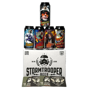 Collection of 5 empire craft beers, all with a star wars theme. 440ml salt brewery