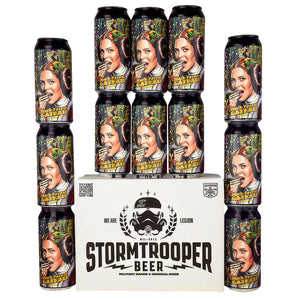 Stormtrooper beer, The Empire beer. A Black forest Gateau Stout. 6/12 can pack. Beer gift pack. Salt Brewery. Star Wars Gift. Craft Beer