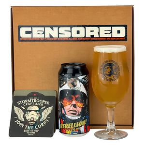 Empire beer co, gift pack 1x440m craft beer + glass, star wars fan, stormtrooper beer