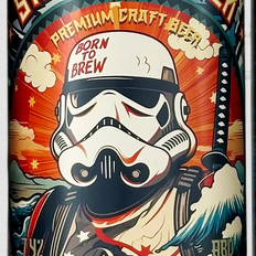 The Empire beer. Rising Son Hazy IPA, 7.4% ABV. 440ml Craft ale beer can. Discounted Price. Low Price. Bargain