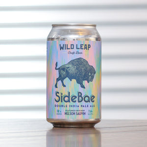 beers of america, Wild Leap, SideBae Double India Pale Ale, 7.6% ABV. 355ml craft beer can