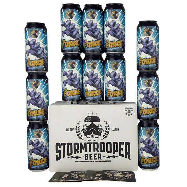 Stormtrooper beer, The Empire beer. The Force. Double New England IPA. 12 can pack. Beer gift pack. Salt Brewery. Star Wars Gift. Craft Beer