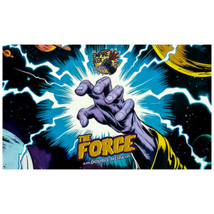 Craft Beer can with a futuristic design,  star wars inspired design. The Empire beer. Stormtrooper beer. The Force, Double neipa, 8% ABV. 440ml Craft ale beer can design