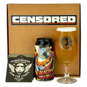 Empire beer co, gift pack 1x440m craft beer + glass, star wars fan, stormtrooper beer