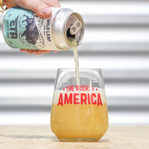 beers of america, Wild Leap, ETA Hazy IPA, 7.5% ABV. 355ml craft beer can