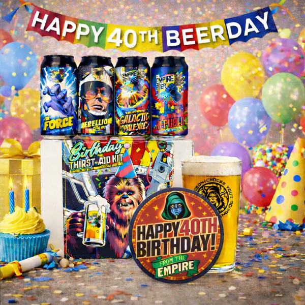 Happy 40th Birthday 'Thirst Aid Gift Pack'